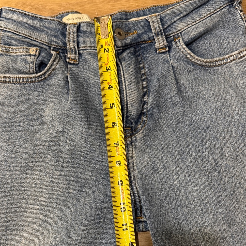 Pilcro and the Letterpress Women's Cropped Relaxed Blue Jeans 26P - Picture 9 of 10